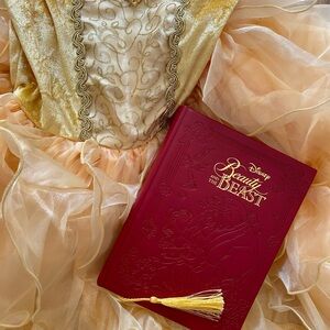 Disney Parks  Beauty and the Beast Enchanted Red Journal Embossed Cover Design